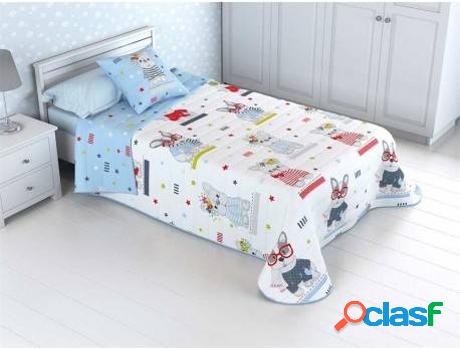 Bouti Reversible Perritos 54108 Azul 90 cm