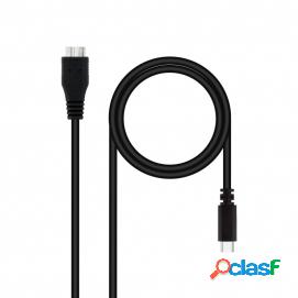 Cable Usb 3.0, Usb-c/m-micro B/m, Negro, 1.0