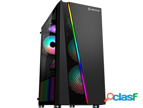 Caja PC UNYKACH GLAYZE (ATX Tower - Negro)