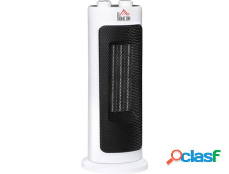 Calefactor Eléctrico HOMCOM 820-297v90wt (Blanco - 17 x 17