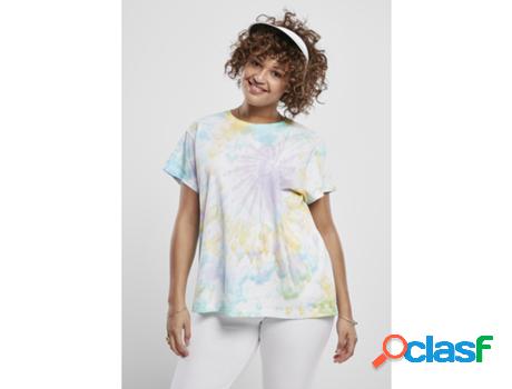 Camiseta URBAN CLASSICS Baumwolle Mujer (3XL - Multicolor)