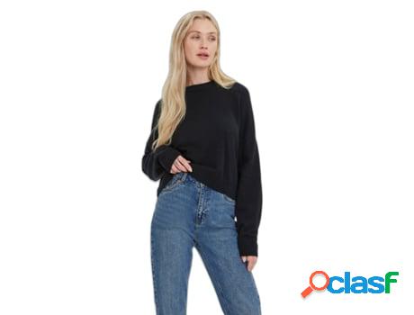 Camiseta VERO MODA Poliéster Mujer (2XL - Negro)