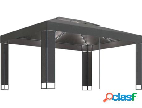 Cenador VIDAXL (Gris - Tela - 400x300x273 cm)