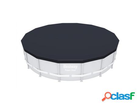 Cobertor para piscina estructura metálica ø 488 cm.