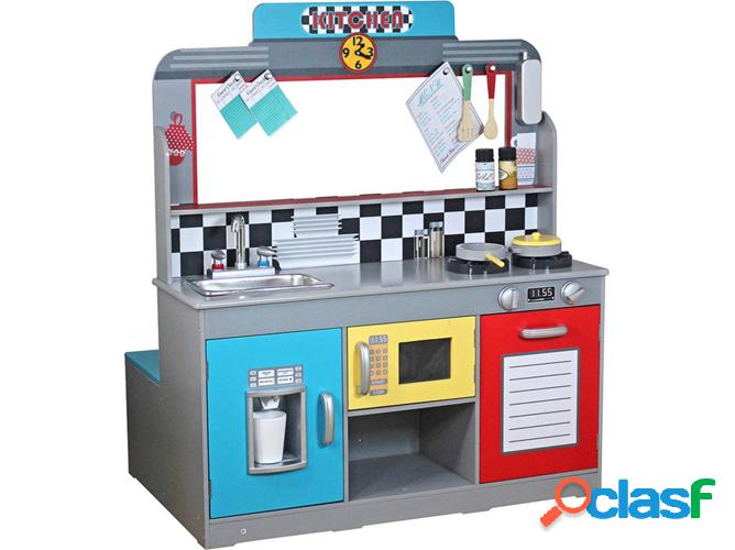 Cocina de Jugar COLORBABY Bar Retro (Madera - 90x58x104cm)