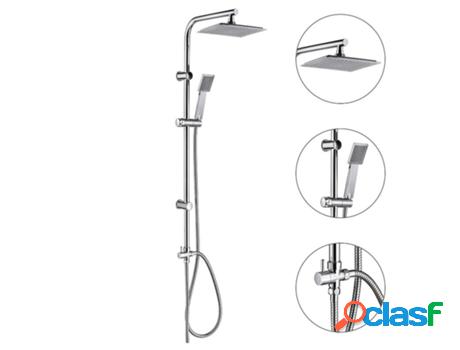 Columna ducha universal multifuncional completa cuadrada,