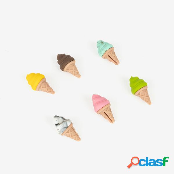 Conjunto de 6 marcadores para copas de silicona Helados