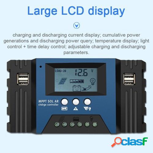 Controlador de carga solar MPPT de 30A 12/24V Autofoque