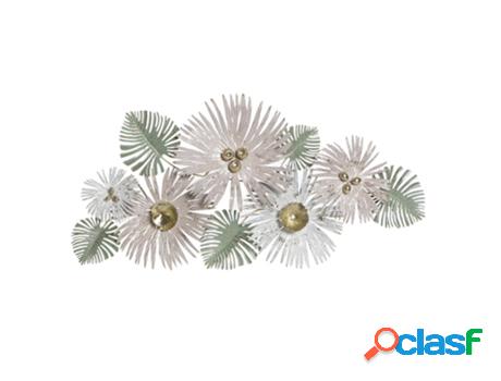 Decoración De Pared Dkd Home Decor Rosa Metal Verde (122 X