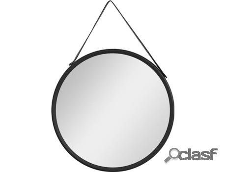 Espejo Decorativo HOMCOM 830-632V00BK 30x2.2x30 cm Negro