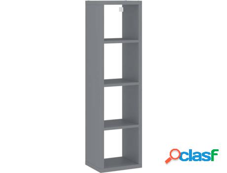 Estantería VIDAXL Gris (37 x 29.5 x 134.5 cm - Tablero DM)