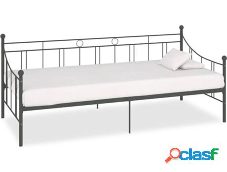 Estructura Sofá Cama VIDAXL (Gris - Metal - Compatible con