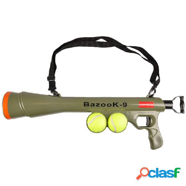 FLAMINGO Lanzador de pelotas BazooK-9 con 2 pelotas de tenis