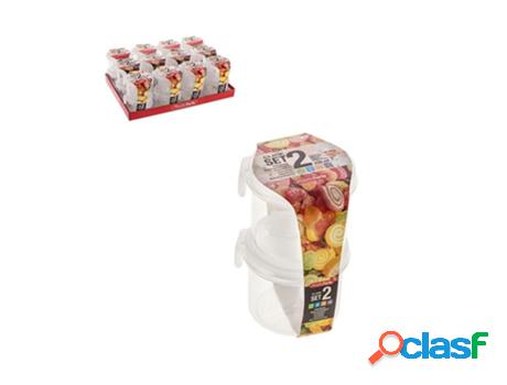 Fiambreras click 200 ml 2 piezas pack 2