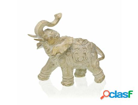 Figura decorativa VERSA elefante resina (7,5x14x14 cm)