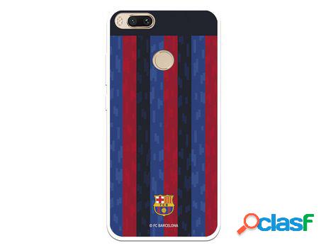 Funda Para Xiaomi Mi A1 Del Fc Barcelona Fondo Rayas