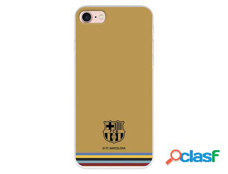 Funda Para iPhone Se Del Fc Barcelona Escudo Fondo Mostaza -