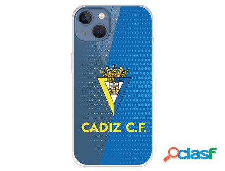 Funda para iPhone 13 del Cádiz Fondo Azul y Transparente -