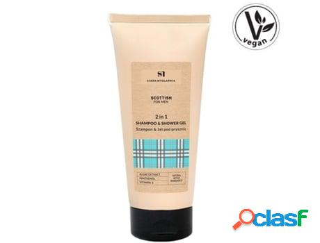 Gel de Baño y Champú Escocés 2 En 1 para Hombres