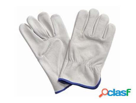 Guante industrial piel blanca 1a t/10 par