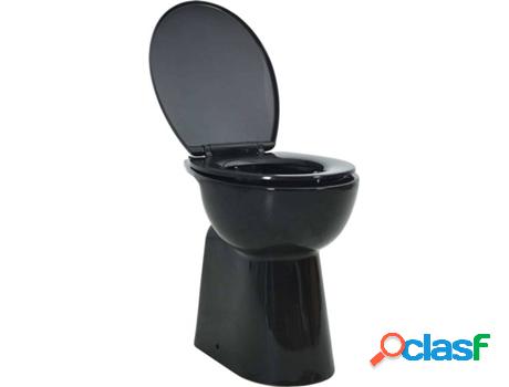 Inodoro VIDAXL Negro (Cerámica)