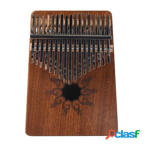 Instrumento musical de madera de pino con patrón de llama