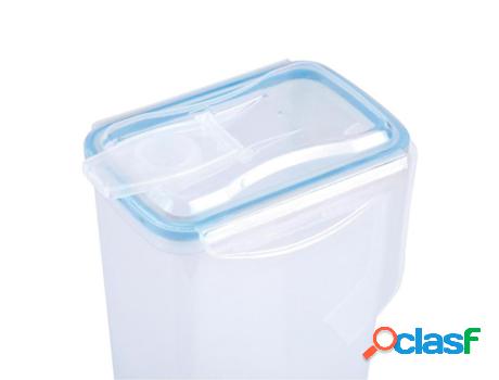 Jarra plastico cuadrada 1.500 ml. 22.5x15x8 (alt) cm.