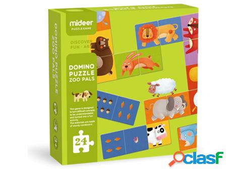 Jogo de Mesa MIDEER Domino Puzzle Zoo Pals (3 Anos)