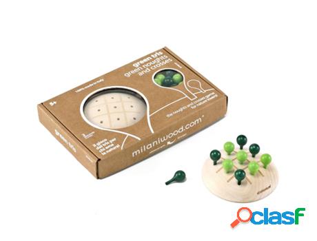 Jogo de Mesa MILANIWOOD Tic Tac Toe Green Tris (4 Anos)