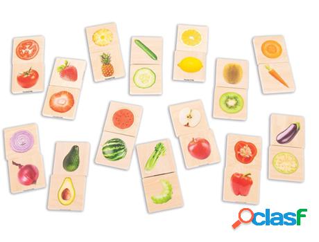 Jogo de Mesa TICKIT Fruit & Vegetable Match (1 year)