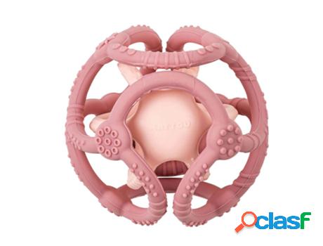 Juego Didáctico NATTOU (Silicona - Rosa - 10 x 10 cm)