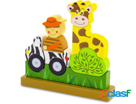 Juego Educativo ULYSSE (Madera - Amarillo - 21 x 21 x 5 cm)