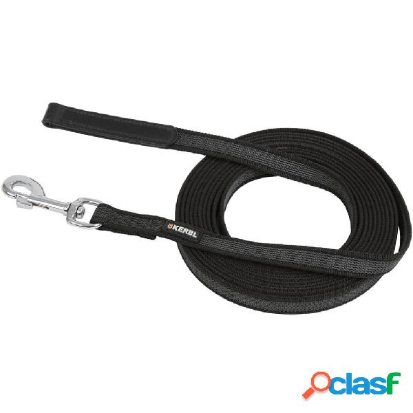Kerbl Correa de perro de remolque 5 m goma negra 81044