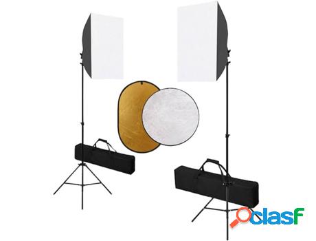 Kit Iluminación de Estudio VIDAXL con Focos Softbox y