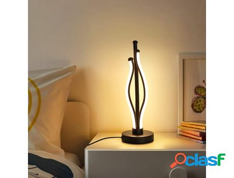 Lámpara de Mesa Led Lámpara de Mesa Leve Quente com Cabo