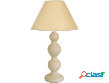 Lámpara de Mesa TOSEL Dax (Crema - E27 - Máx. 40W -