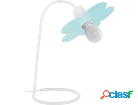 Lámpara de Mesa TOSEL Pivoine (Blanco, Azul - E14 - Máx.