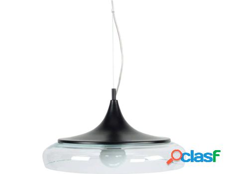 Lámpara de Suspensión TOSEL Divinity (Negro y Transparente