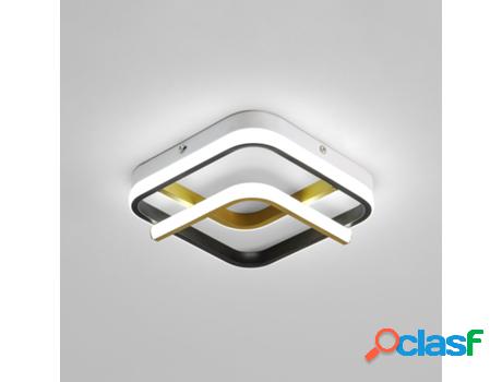 Lámpara de Teto Quadrado Paixão Do Teto Led 23W 6000K Luz