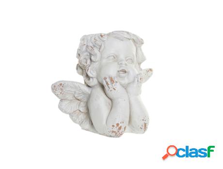 Macetero Dkd Home Decor Fibra De Vidrio Blanco Ángel (29 X