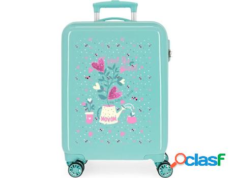 Maleta de Viaje MOVOM Flower Pot (Cabina - Verde - 38 x 55 x