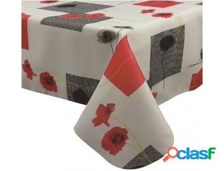 Mantel Anti Manchas Tulipa Rojo 150x150 cm