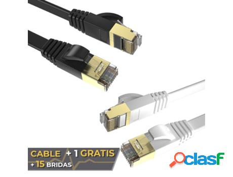 Max Connection Pack 2 Cables Plano Ethernet Cat7 Rj45 32Awg