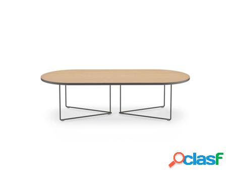 Mesa de Centro TEMAHOME Oval (Tableros de Partículas -