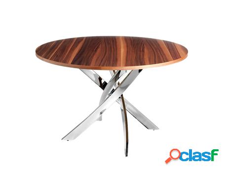 Mesa de Comedor ANGEL CERDÁ S.L. 1061 (Marrón - MDF, Acero