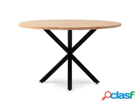 Mesa de Comedor BOX FURNITURE Pata Estrella (Negro - Madera