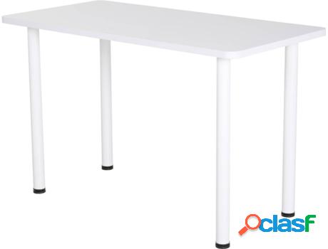 Mesa de Comedor HOMCOM 835-111WT (Blanco - 120x60x76cm -