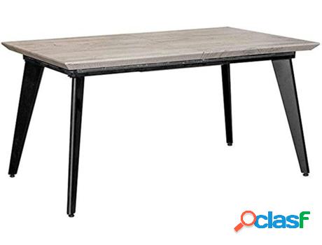 Mesa de Comedor VENPRODIN Gris (75x150/200x90 cm - Melamina)