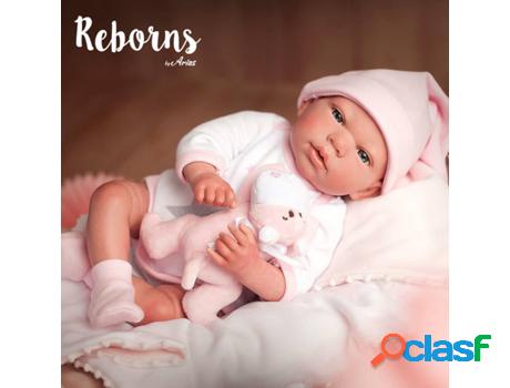 Muñeco ARIAS Arias Reborns 40 cm Gala con Manta y Peluche