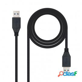 Nanocable Cable Usb 3.0, Tipo A/m-a/m, Negro,
